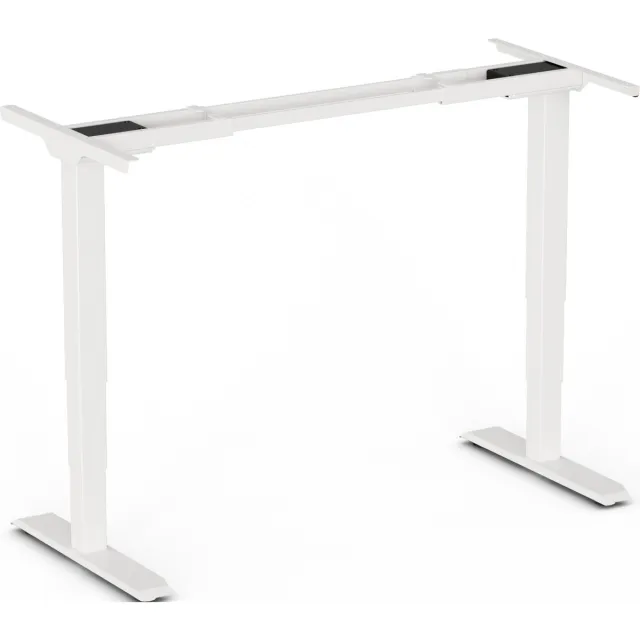Worktrainer StudyDesk Pro Large - Hoogte 62 - 127 cm - Breedte 120 - 200 cm - Zit-sta Bureau Elektrisch Frame - In hoogte verstelbaar Bureau Onderstel - Wit - Met Geheugenfunctie