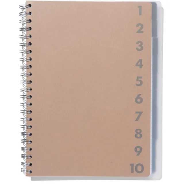 HEMA Collegeblok 10-in-1 - A4 - kraft