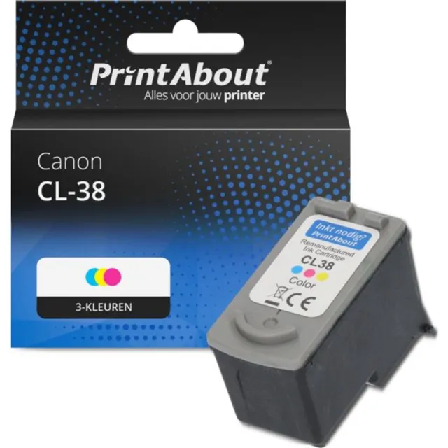 PrintAbout Huismerk Canon CL-38 Inktcartridge 3-kleuren