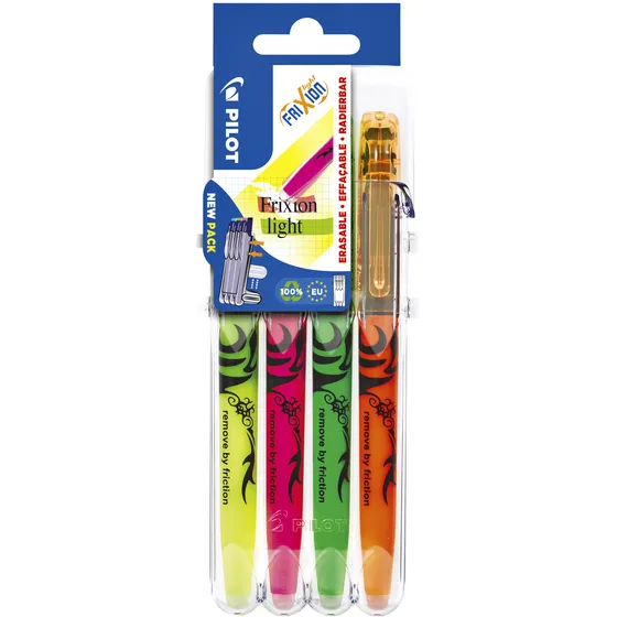 Pilot Markeerstift Pilot friXion assorti Set2Go à 4 stuks
