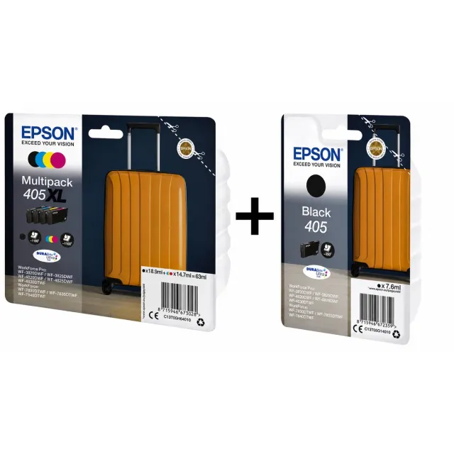 Epson 405 XL multi pack + black standaard Zwart