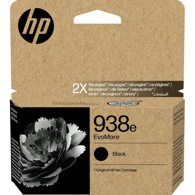HP inktcartridge 938e, 3.100 pagina's, OEM 4S6Y2PE, zwart