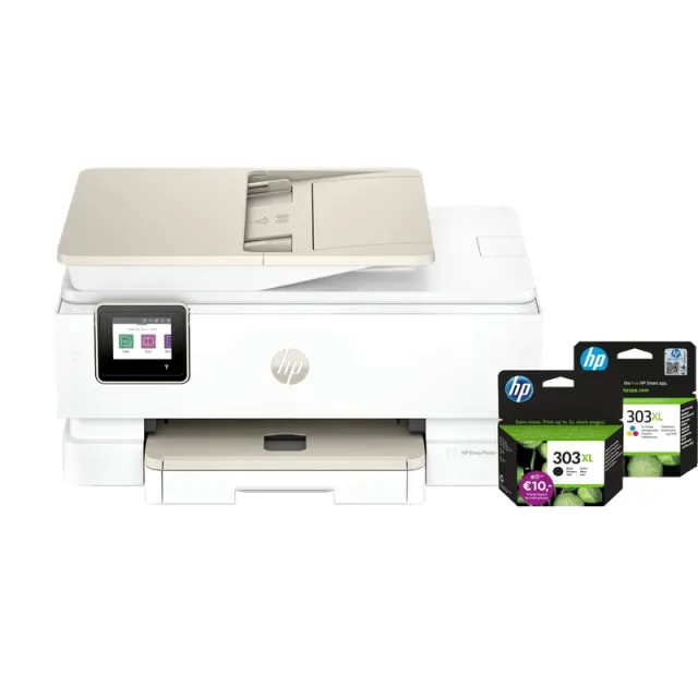 Hp Envy Photo 7930 All-in-One + 1 extra zwarte XL + 1 kleuren cartridge