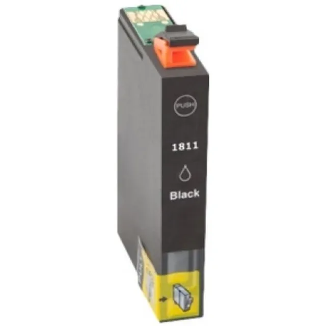 Inktkeuze Epson 18 (T1801) Zwart Huismerk Inkt Cartridge | Compatible met Epson Expression Home XP102, XP202, XP205, XP212, XP215, XP225, XP30, XP302, XP305, XP312, XP315, XP322, XP325, XP402, XP405, XP405WH, XP412, XP415, XP422