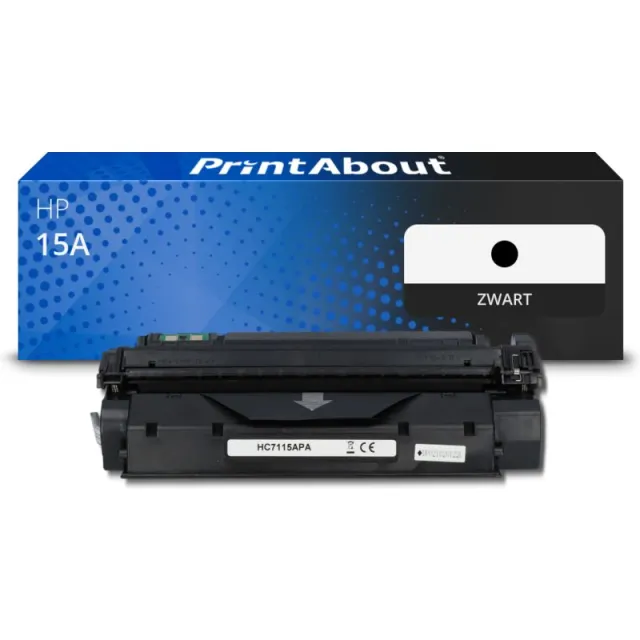 PrintAbout huismerk Toner 15A (C7115A) Zwart Geschikt voor HP