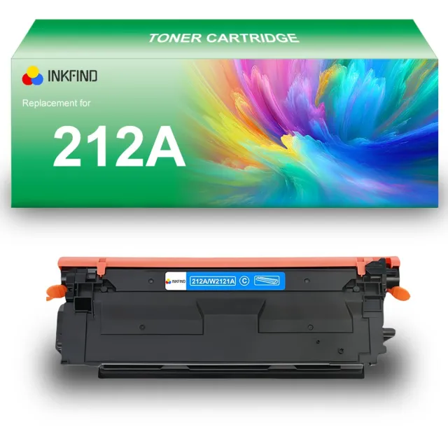 INKFIND 212A (W2121A) Cyaan tonercartridge compatibel met HP 212A (W2121A) Cyaan toner cartridge - 1-pack Cyaan Cyaan x 1