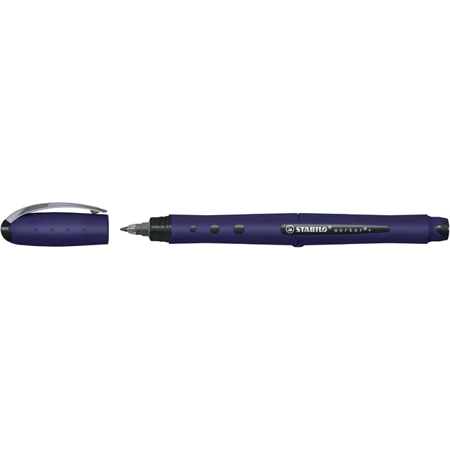 Stabilo Rollerpen STABILO worker+ Wildflower medium Pruisisch blauw