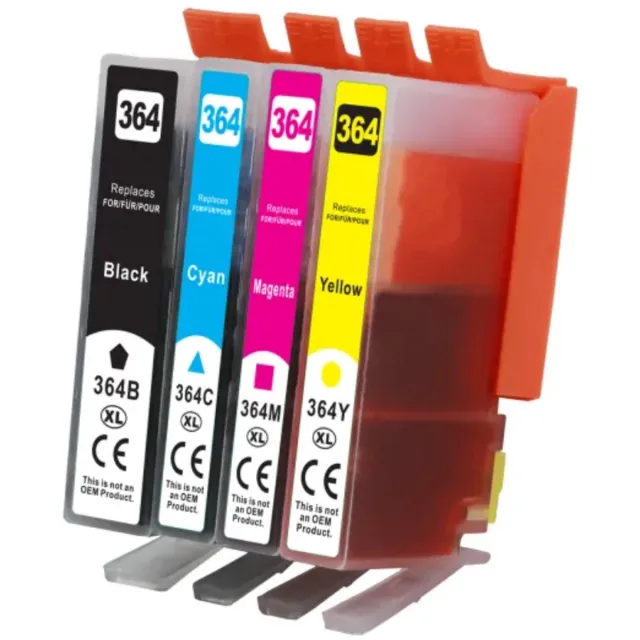 inktbizz huismerk multipack cartridge 364XL. Kleur afdrukken: Zwart (BK) Magenta (M) Cyan (C) Yellow (Y) Product attributes: E Inhoud: ±71ml Cyaan