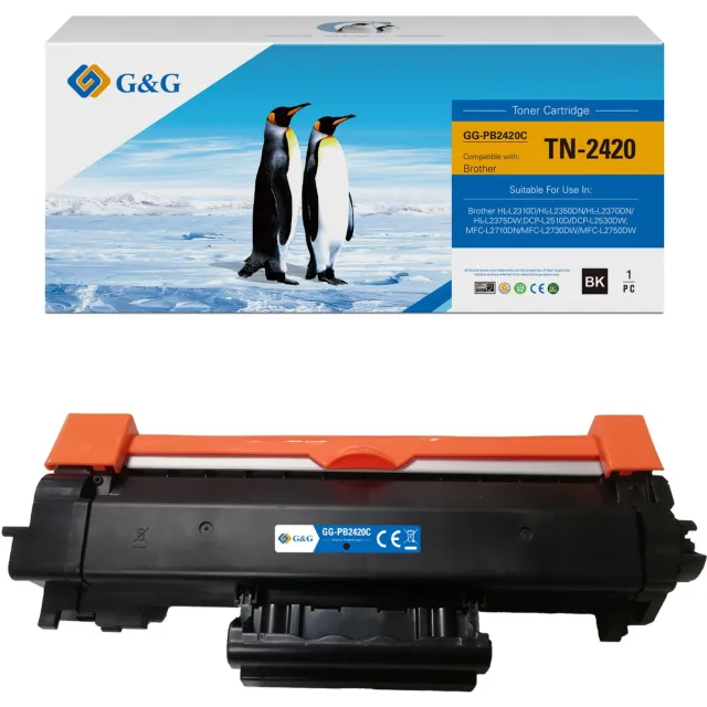 G&G TN2420 Huismerk Toner Geschikt voor Brother TN-2420 - Zwart