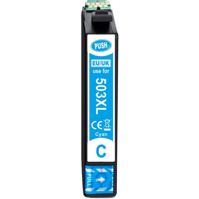 KATRIZ huismerk voor Epson T503XL/T503/503(1x Cyaan) | 1 stuk | Epson WorkForce WF-2960DWF / WF-2965DWF /Epson Expression Home XP-5200 / XP-5205"c