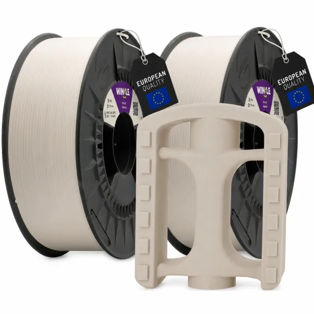 Winkle ASA 3D Filament - Filament voor 3D printer - Hoge Nauwkeurigheid - Naturel - Ø 1,75 mm - 2x1 kg 2x Naturel