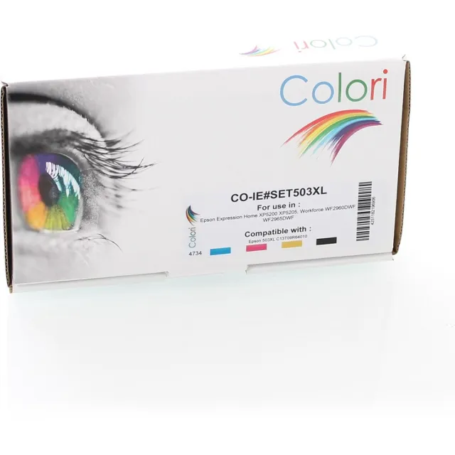 Colori huismerk set 4x inkt cartridge geschikt voor Epson 503XL Expression Home XP5200 XP5205 Workforce WF2960DWF WF2965DWF Set 4 kleuren