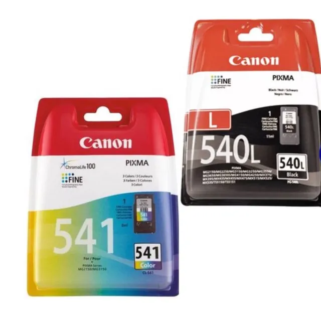 Canon PG-540L & CL-541 - Inktcartridge - Origineel - Kleur en Zwart + Retourzakje Zwart - L