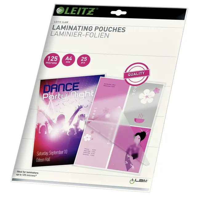 Leitz Lamineerhoes Leitz iLAM A4 2x125micron EVA 25 stuks
