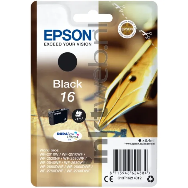 Epson 16 zwart (Origineel)
