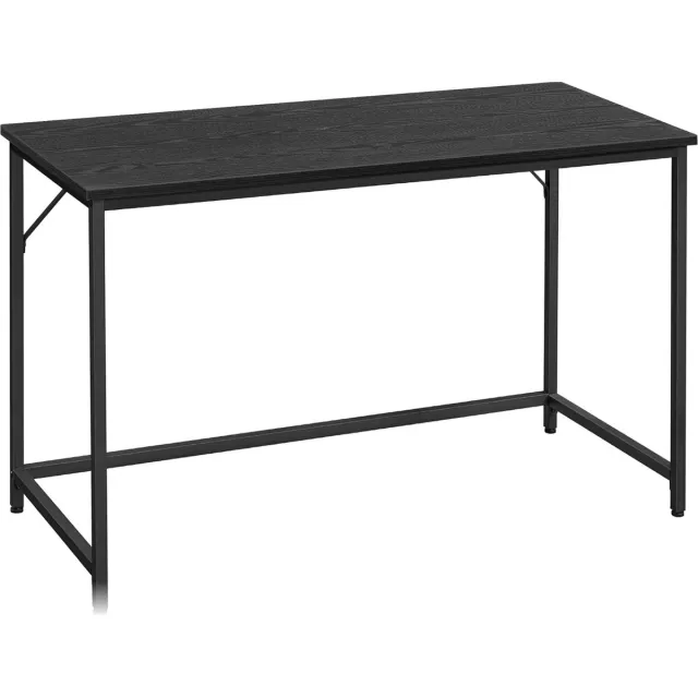 Hoppa! computerbureau bureau bureau studeerkamer 60 x 120 x 76 cm industrieel design metalen frame zwart Black