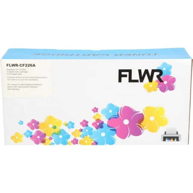 FLWR Toner / 26A / Zwart - Geschikt voor HP