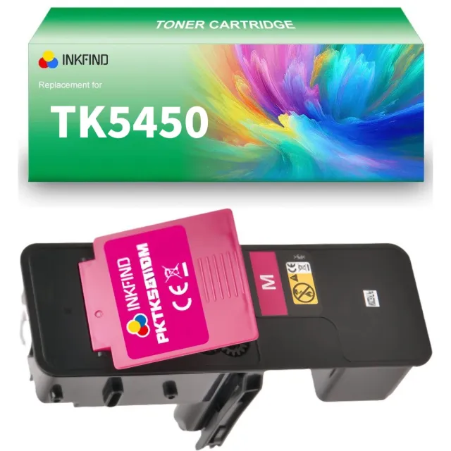 INKFIND TK-5450 Magenta tonercartridge compatibel met Kyocera TK5450 TK-5450 Magenta geschikt voor Kyocera ECOSYS PA2600cwx/PA2600cx/MA2600cwfx/MA2600cfx - 1-pack Magenta Magenta x 1