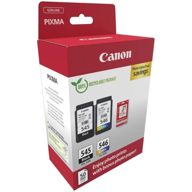Canon PG-545 CL-546 inktcartridges multipack Zwart