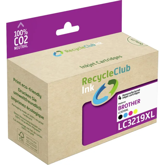 RECYCLECLUB K10535RC inktcartridge 4 stuk(s) Compatibel Hoog (XL) rendement Zwart, Cyaan, Magenta, Geel Zwart;Cyaan;Magenta;Geel