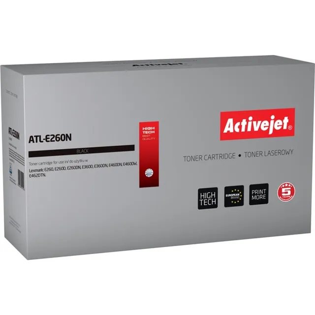 ActiveJet ATL-E460N toner voor Lexmark printer; Lexmark E460X21E vervanging; Opperste; 15000 pagina's; zwart.