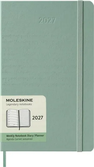 Moleskine Agenda 2027 Moleskine 12M Planner Weekly 7dagen/1pagina large hc sage green