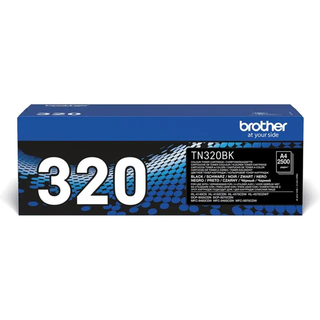 Brother TN-320BK tonercartridge zwart