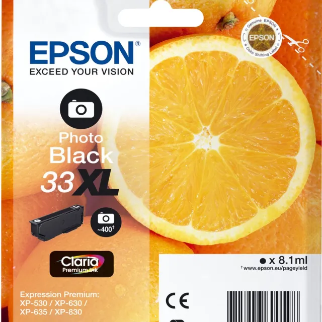 Epson Cartouche Oranges Ink Claria Premium Black Photo Zwart