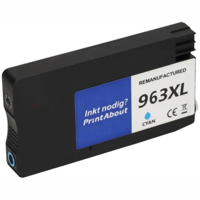 PrintAbout huismerk Inktcartridge 963XL (3JA27AE) Cyaan Hoge capaciteit geschikt voor HP