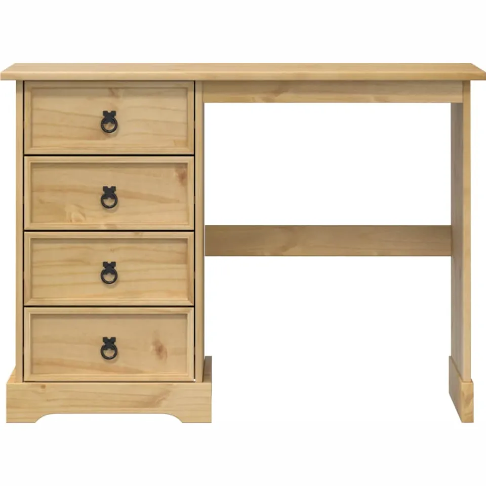vidaXL Kaptafel Corona 104x47x75 cm massief grenenhout bruin, foto 4