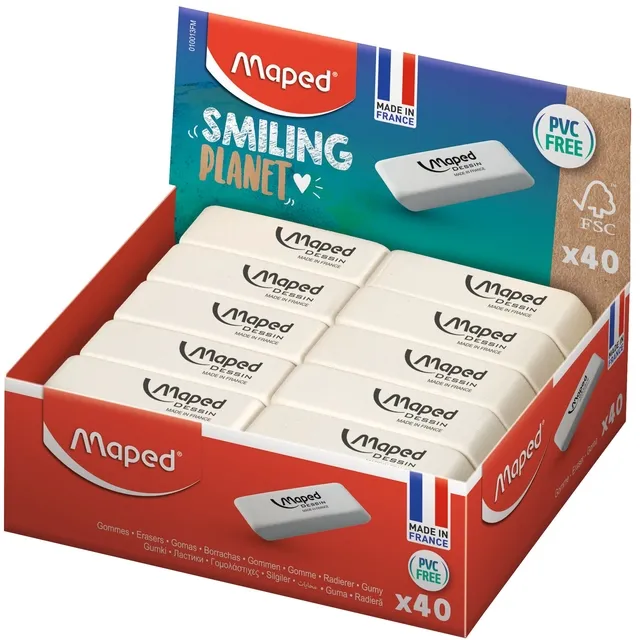 Maped Gum Maped Smiling Planet Dessin wit