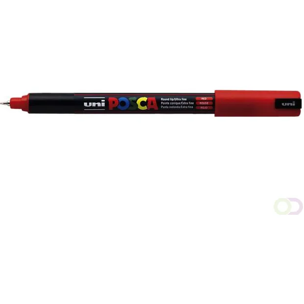 Paintmarker Uni POSCA PC1MR extra fijn rood