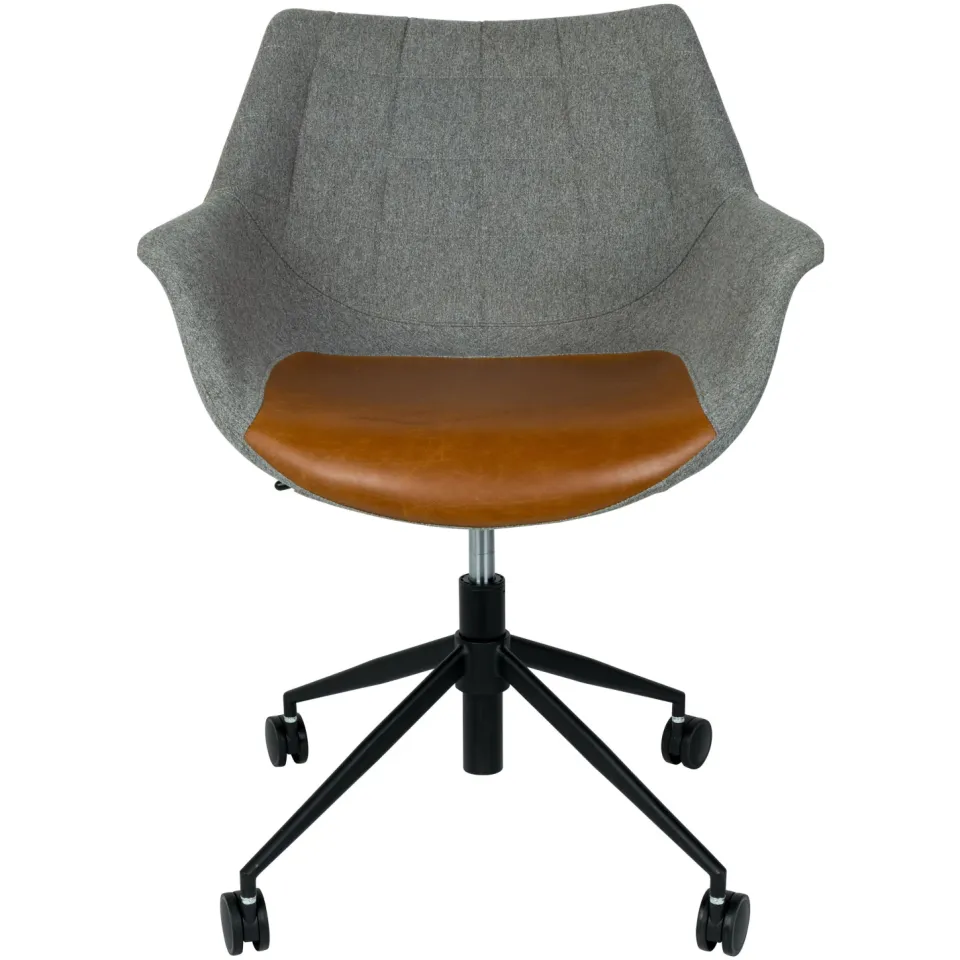 Zuiver Doulton bureaustoel grijs bruin