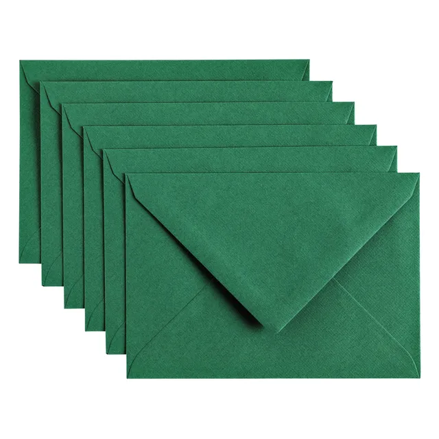 Papicolor Envelop Papicolor C6 114x162mm dennengroen pak à 6 stuks