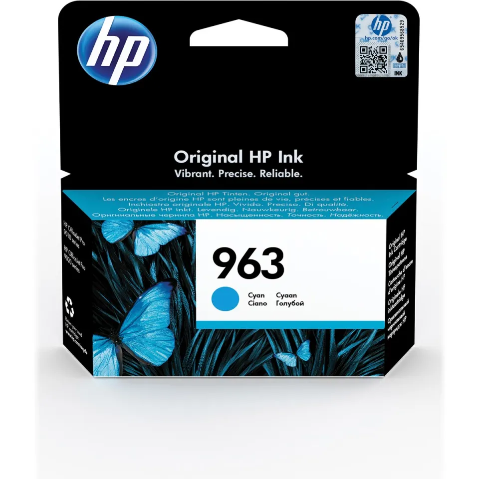 HP inktcartridge 963, 700 pagina's, OEM 3JA23AE, cyaan