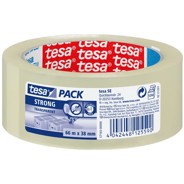 Tesa Verpakkingstape tesapack® Strong 66mx38mm transparant