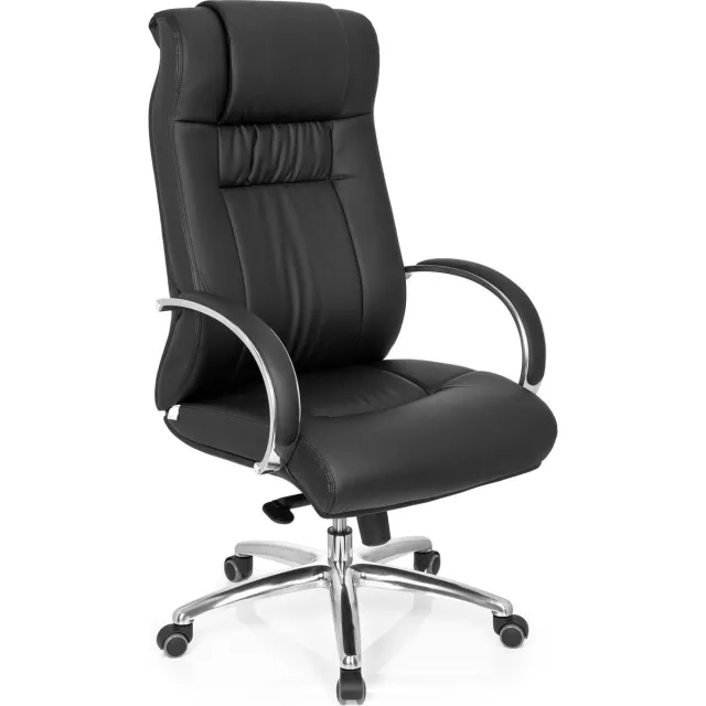 hjh office XXL FG 600 - Bureaustoel - Zware belasting - Kunstleder - Zwart