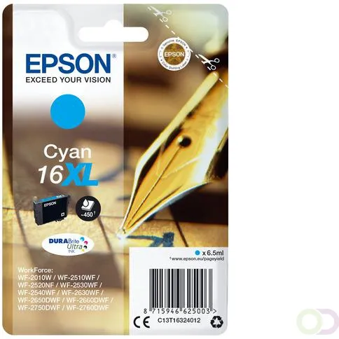 Epson Pen and crossword Singlepack Cyan 16XL DURABrite Ultra Ink (C13T16324022)