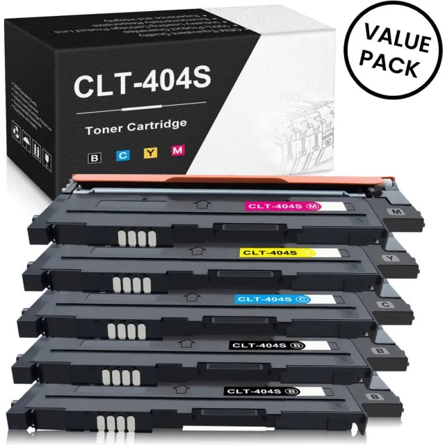WeCare 5-pack | Geschikt voor Samsung CLT-404S / CLT-P404 Toner cartridges - Geschikt voor Samsung Xpress SL-C430 - SL-C430W - SL-C480 - SL-C480W - SL-C480FW - P404C Multipack 5 toners