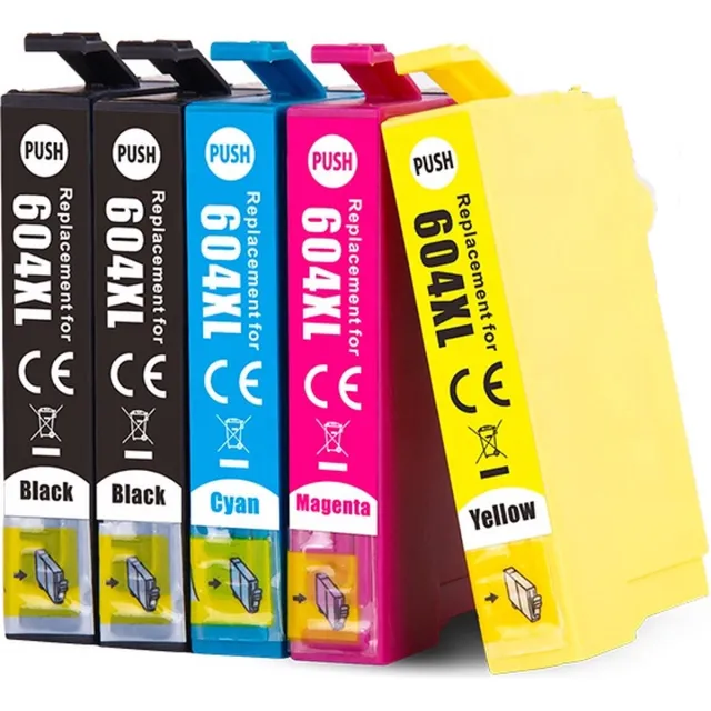 Ipexnl 1x multipack + zwart 604xl inktcartridges geschikt voor Epson Expression Home Epson 604XL XP2200 XP2205 XP3200 XP3205 XP4200 XP4205 WF2910DWF WF2930DWF WF2935DWF WF2950DWF