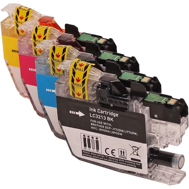 Ipexnl inktcartridges geschikt voor Brother LC3213 LC3213XL multipack van 4 kleuren voor Brother MFC-J491DW, MFC-J497DW, DCP-J572dw, MFC-J890DW, MFC-J895DW, DCP-J772DW ,DCP-J774DW Multi pack