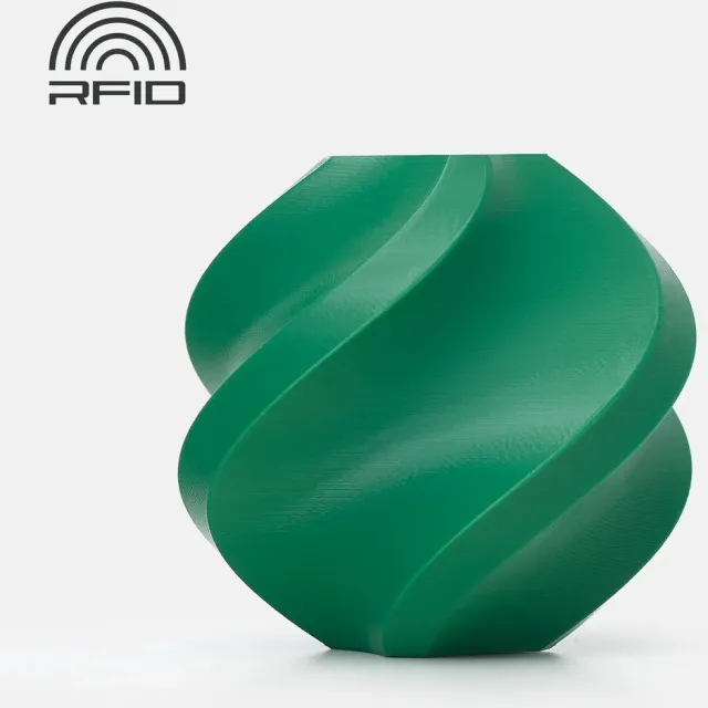 BAMBU LAB PLA Basic 1.75mm Filament – 1kg – maretakgroen (mistletoe green) - zonder spoel donkergroen