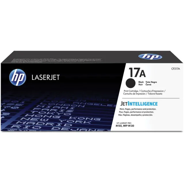 Hp toner 17A, 1 600 pagina's, OEM CF217A, zwart