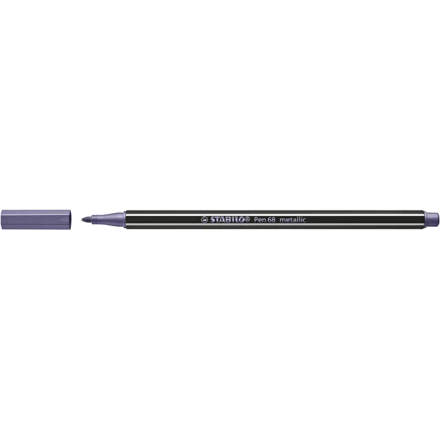 Stabilo Viltstift STABILO Pen 68/855 medium metallic lila