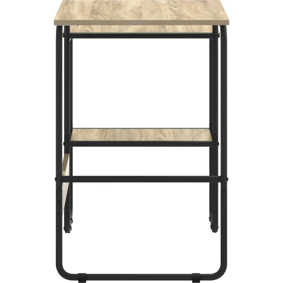 vidaXL Bureau met opbergruimte Sonoma Eiken 100 x 50 x 75 cm, foto 4