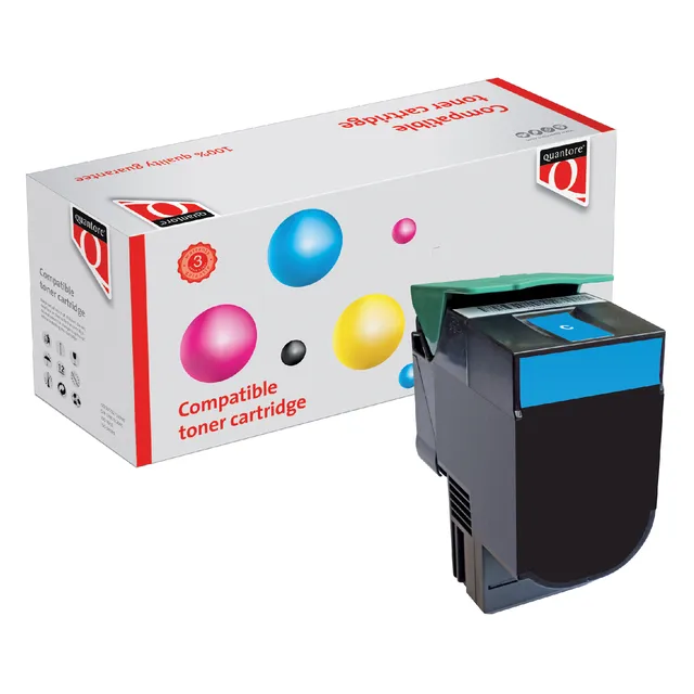 Quantore Tonercartridge Quantore alternatief tbv Lexmark C540H1CG blauw