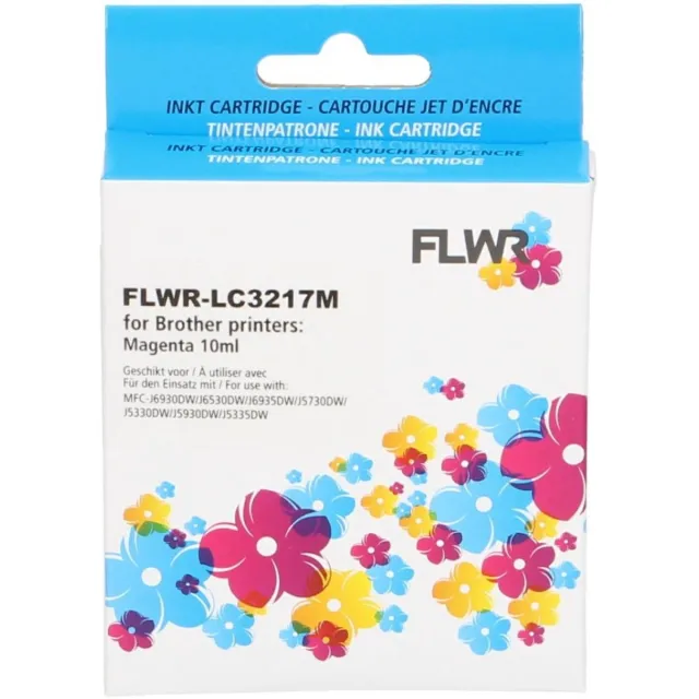 FLWR Cartridges / Brother LC-3217M / magenta / Geschikt voor Brother