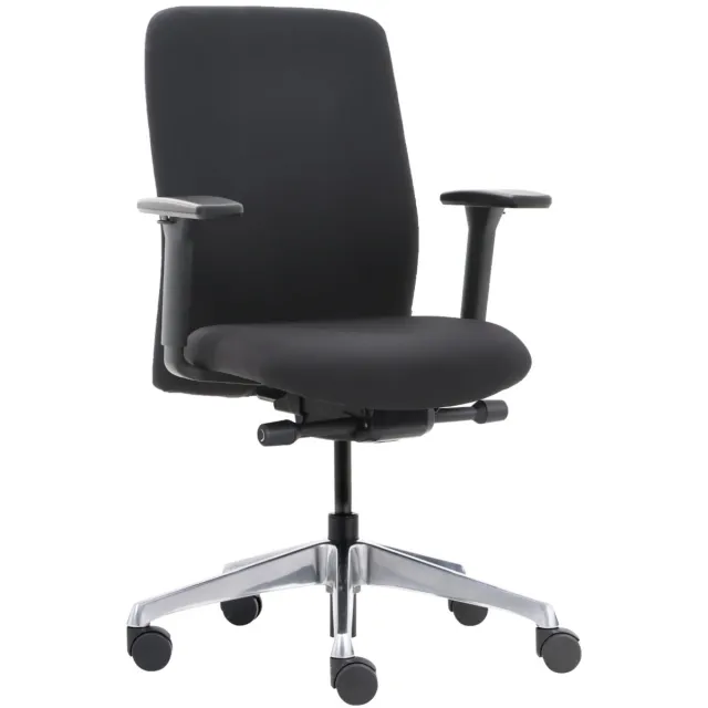 Game Hero Office Hero® Elegant Ergonomische Bureaustoel - Bureaustoelen voor Volwassenen - Verstelbare Rugleuning - Zwart - Gemonteerd geleverd Stof