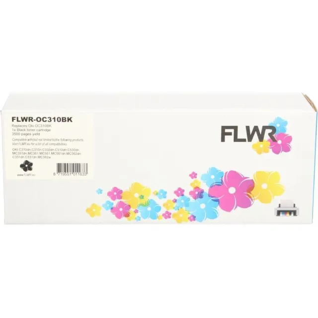 FLWR Toners / Oki 44469803 / zwart / Geschikt voor Oki
