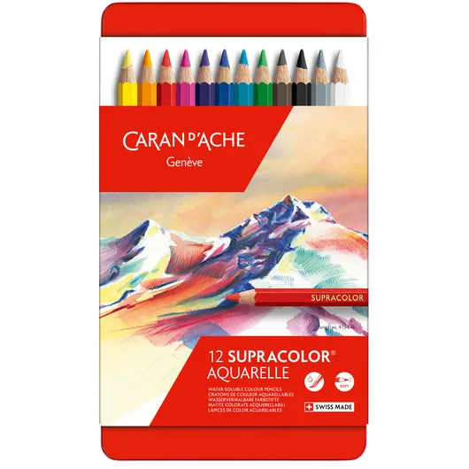 Caran d-Ache Kleurpotloden Caran d'Ache Supracolor 12 stuks assorti